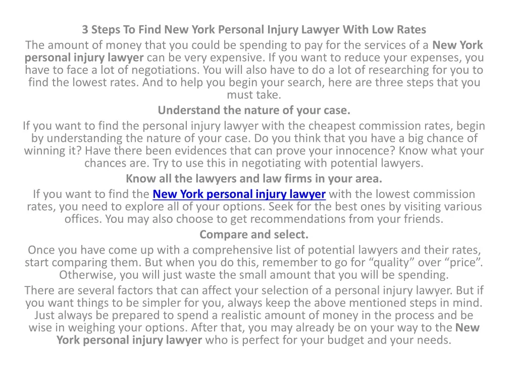 3 steps to find new york personal injury lawyer