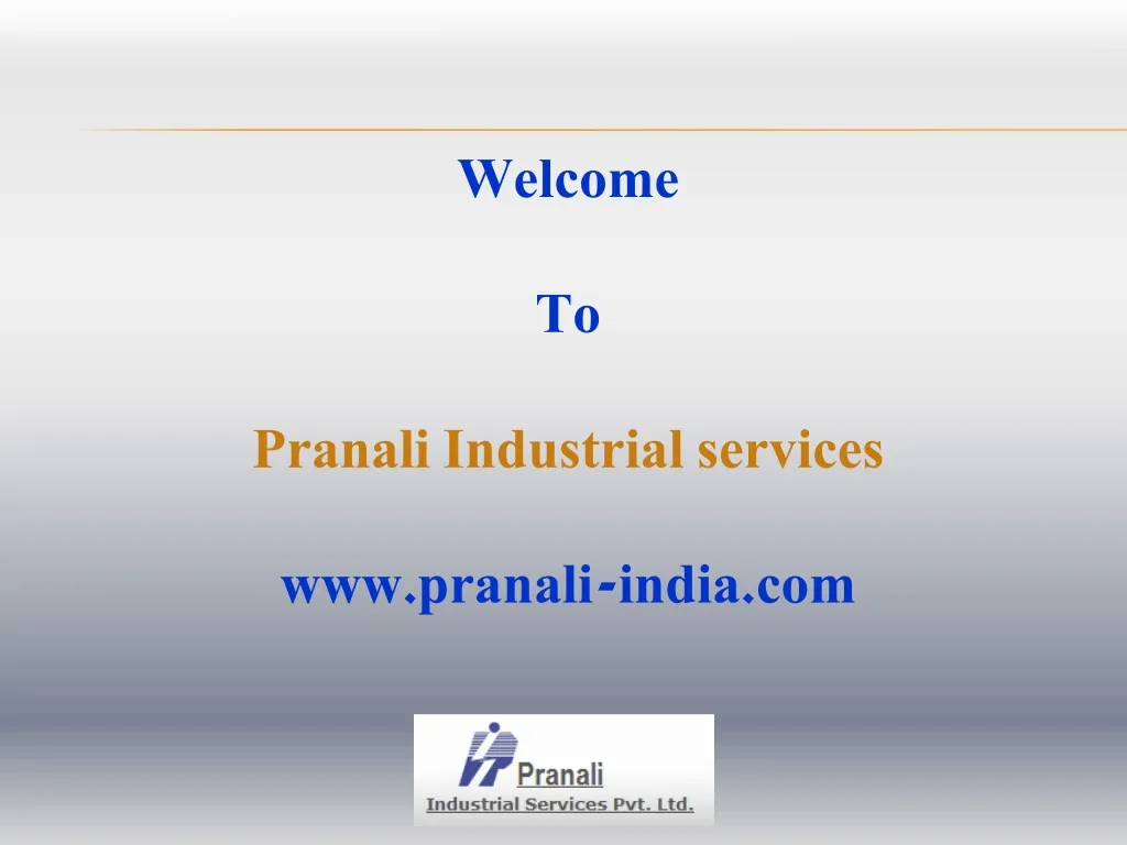 welcome to pranali industrial services