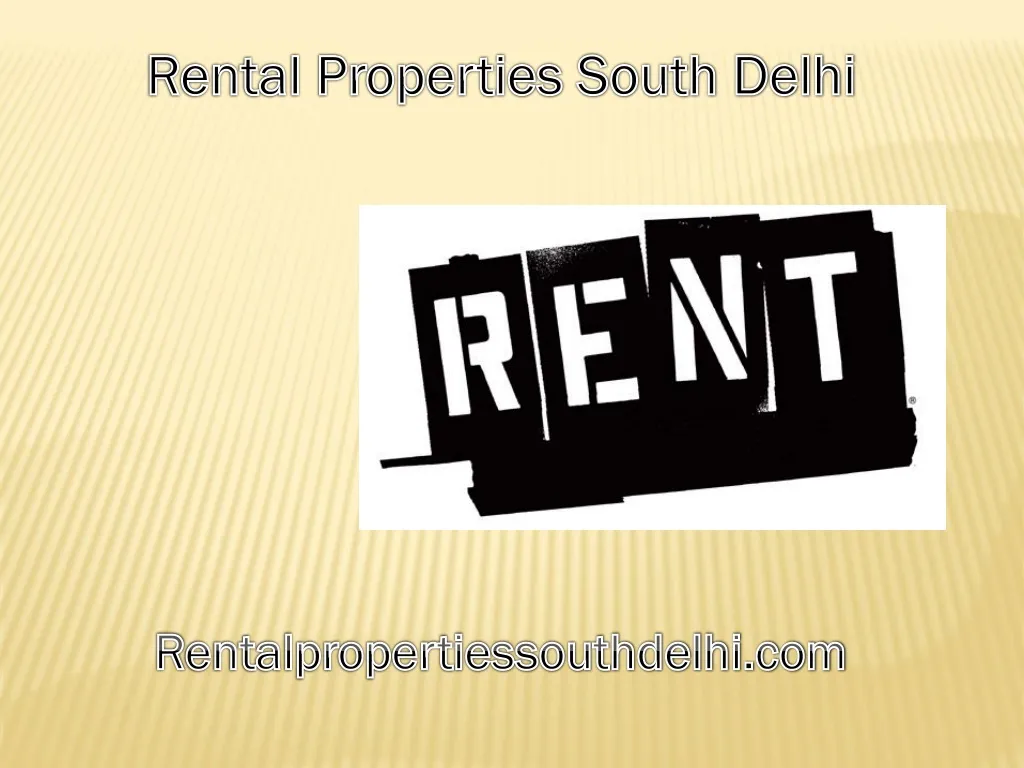 rental properties south delhi