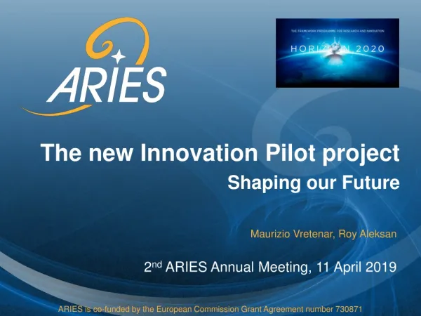 The new Innovation Pilot project Shaping our Future