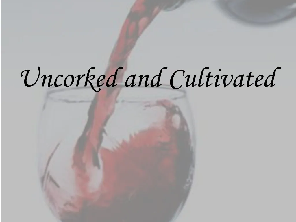 uncorked and cultivated