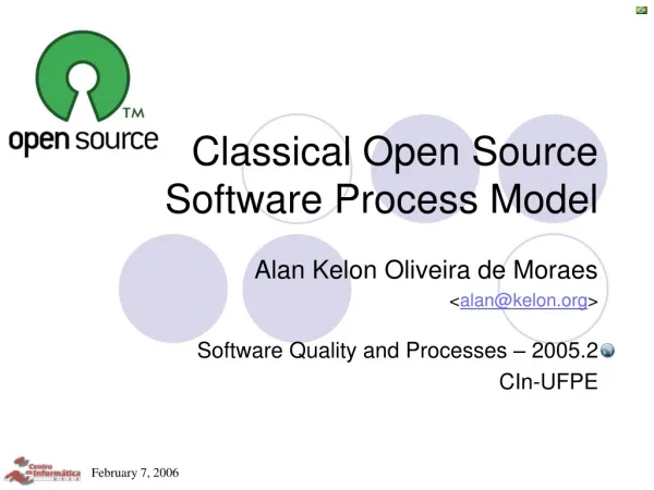 Classical Open Source Software Process Model
