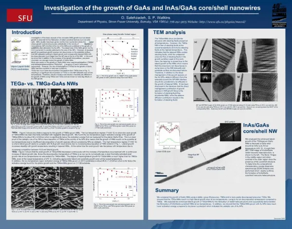 Investigation of the growth of GaAs and InAs
