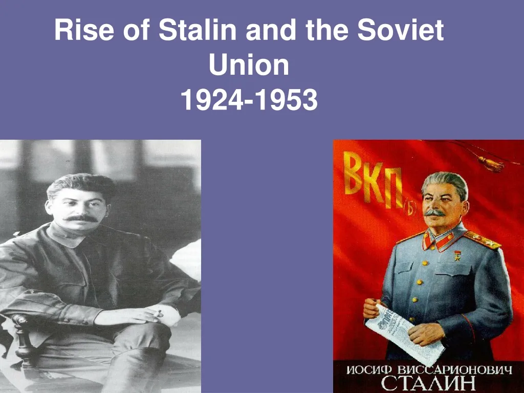 rise of stalin and the soviet union 1924 1953