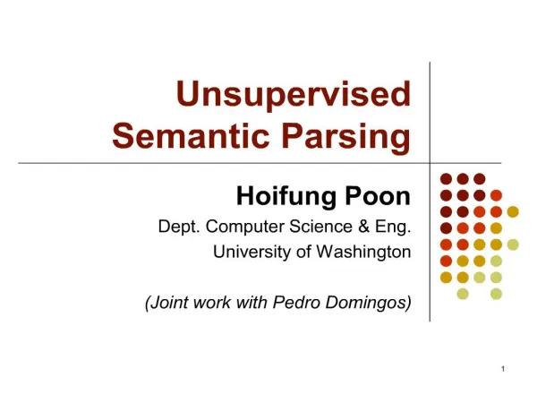 unsupervised semantic parsing
