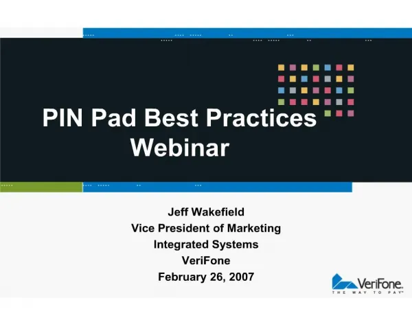 pin pad best practices webinar