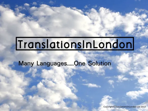 TranslationsInLondon