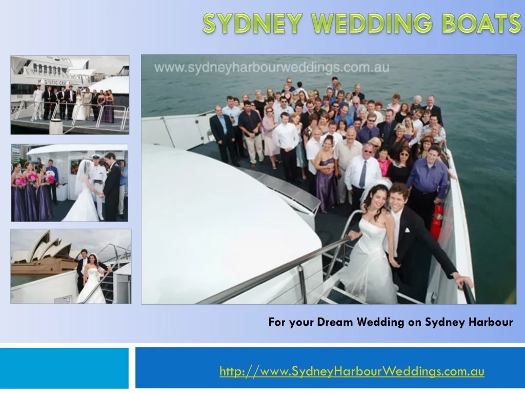 sydney wedding boats