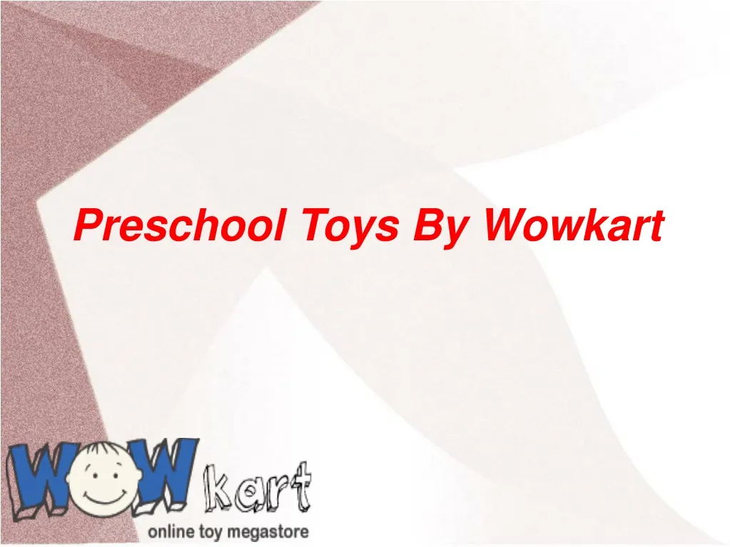 preschool toys by wowkart