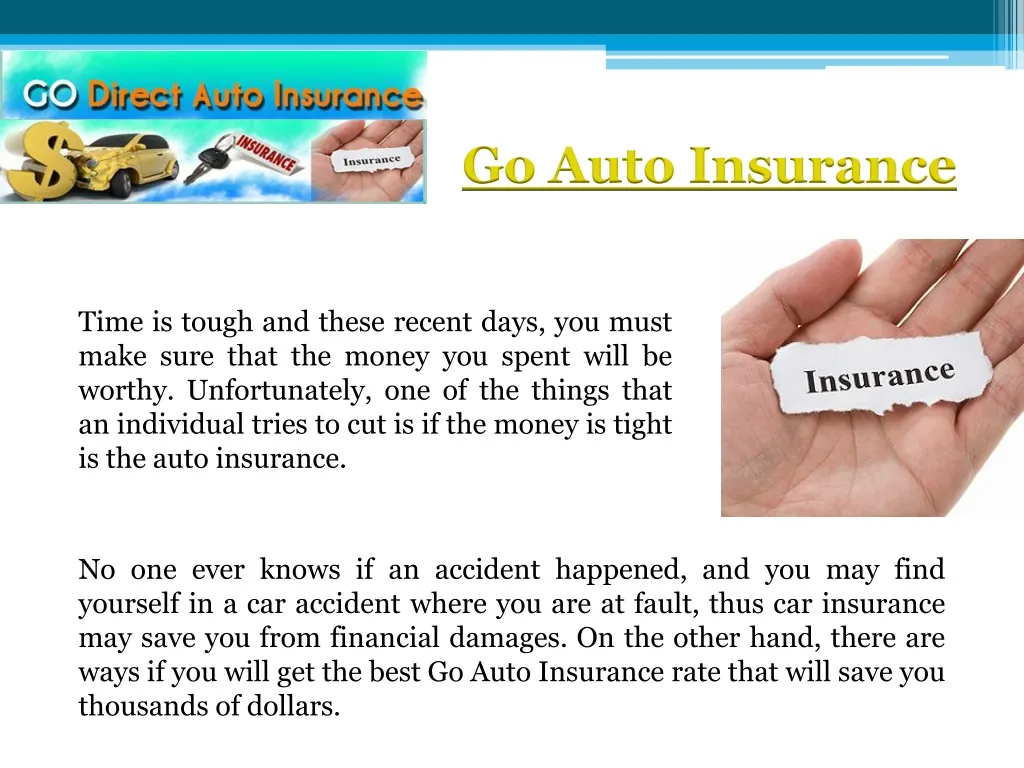 go auto insurance