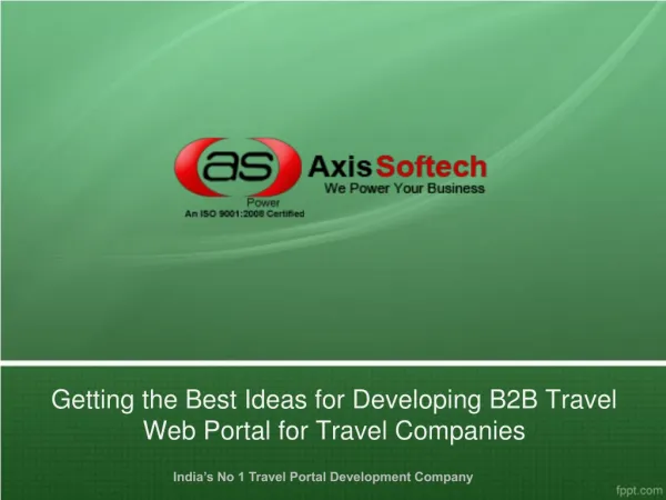 Getting the Best Ideas for Developing B2B Travel Web Portal