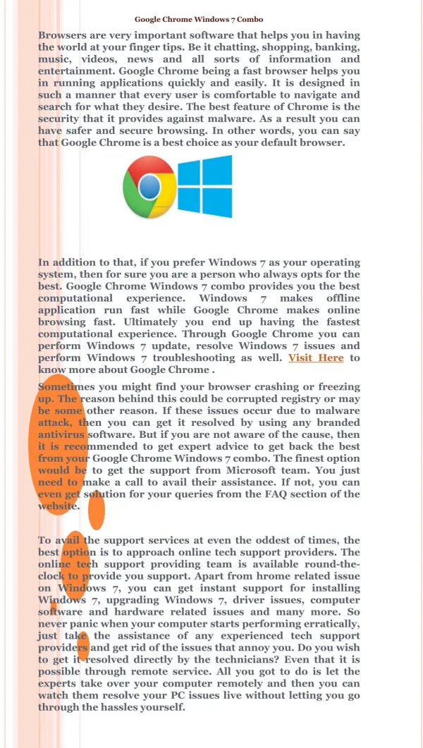 Google Chrome Windows 7 Combo