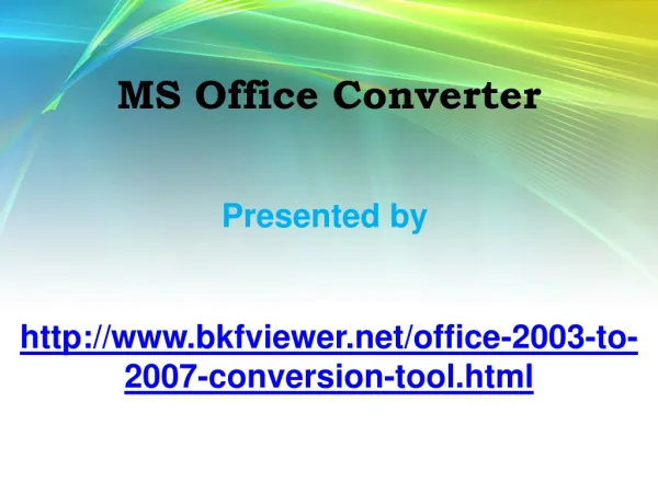 MS Office Converter