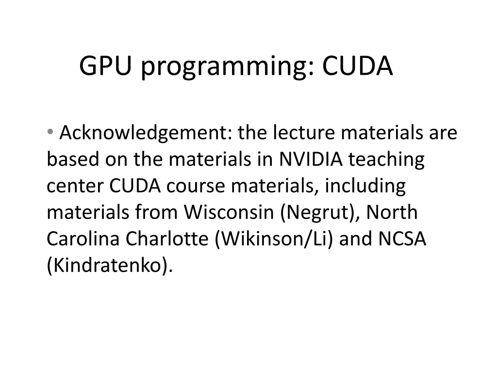 gpu programming cuda