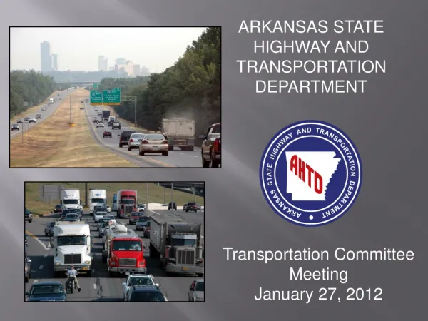 ARKANSAS STATE HIGHWAY AND TRANSPORTATION DEPARTMENT
