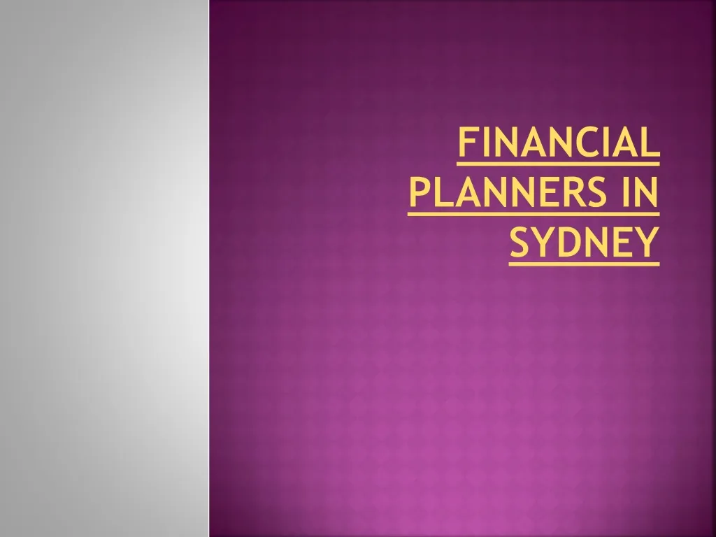 financial planners in sydney