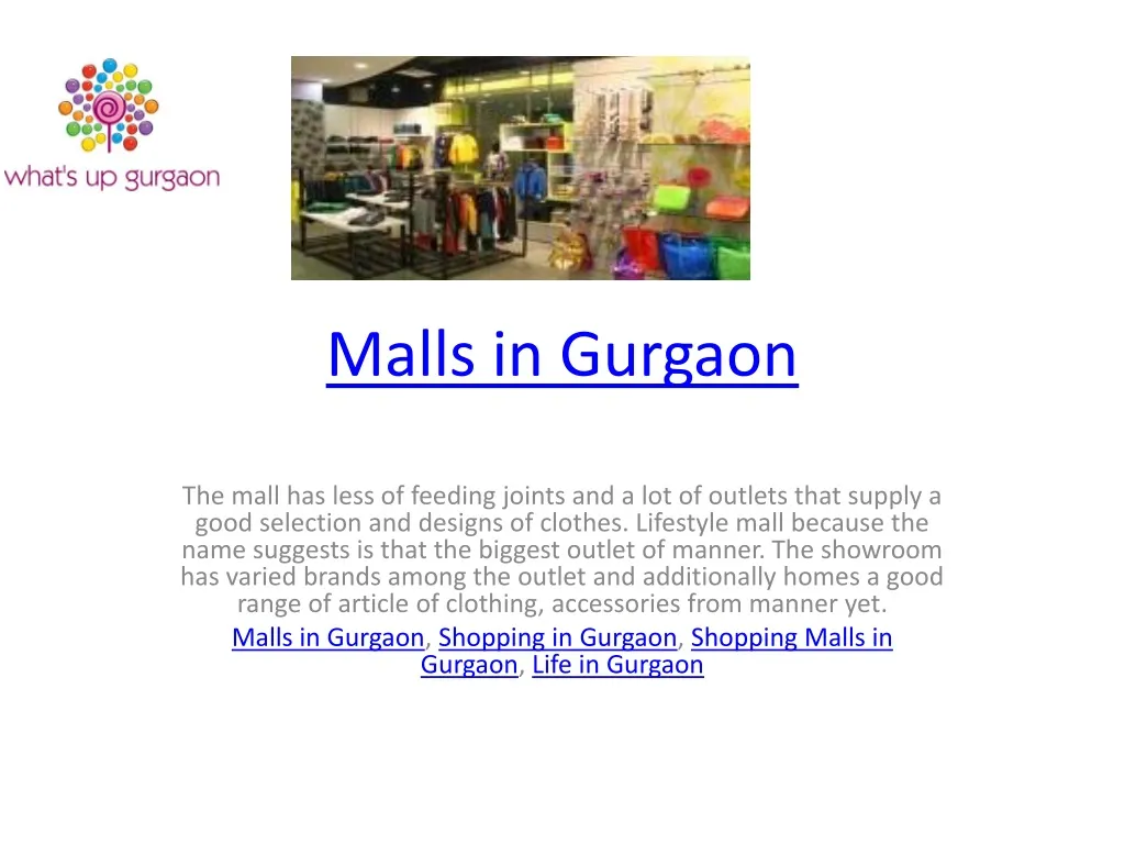 malls in gurgaon