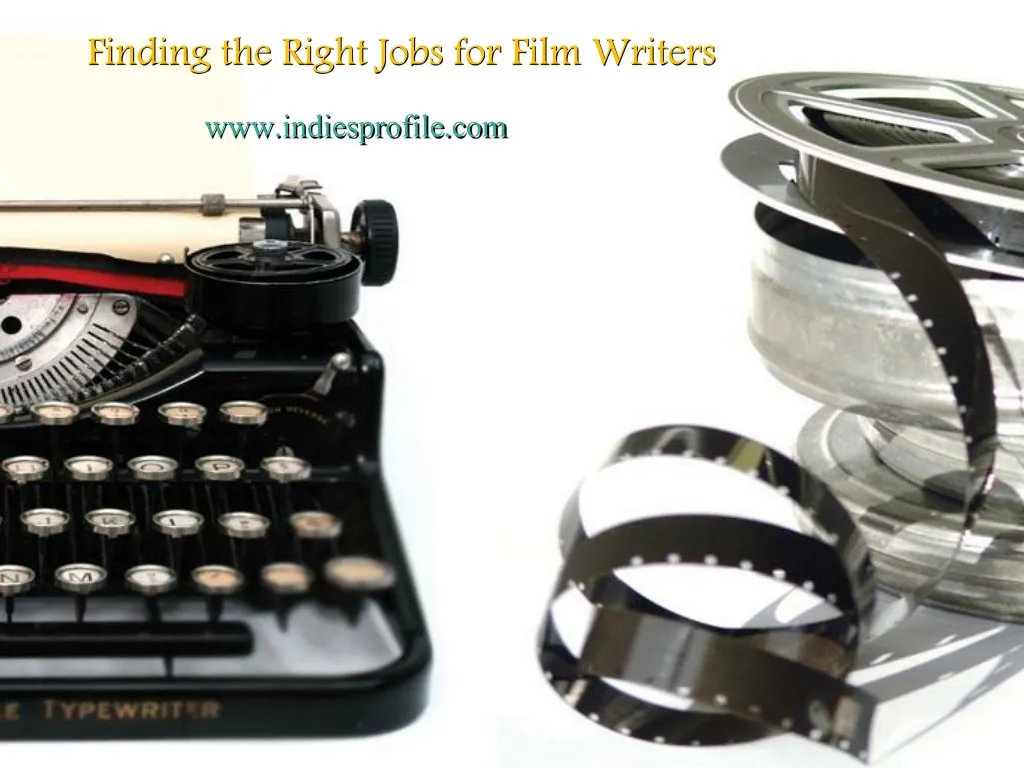 finding the right jobs for film writers