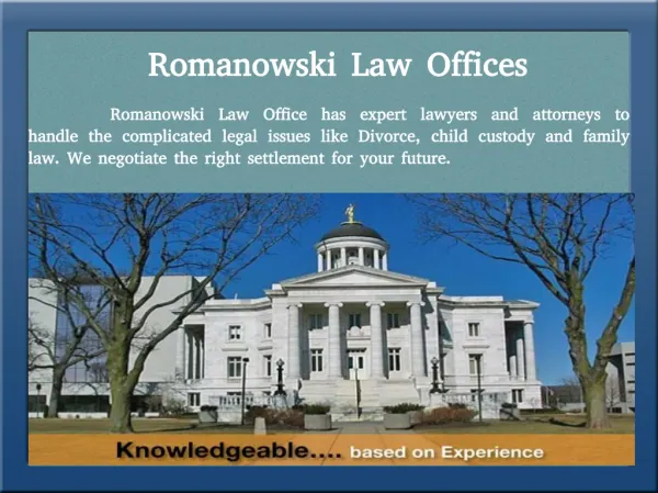 Welcome to Romanowski Law Offices