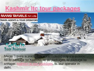 Kashmir ltc tour packages - slide 1