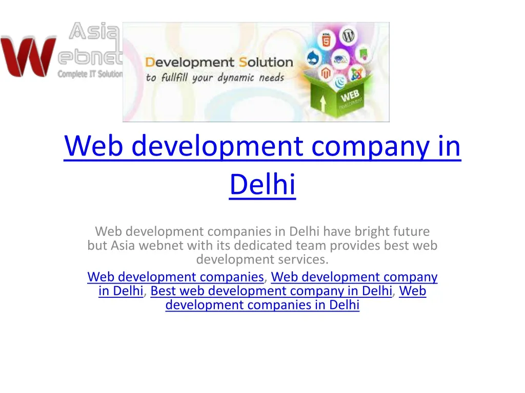 web development company in delhi