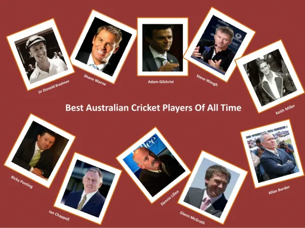 Best Australian Cricket Players Of All Time