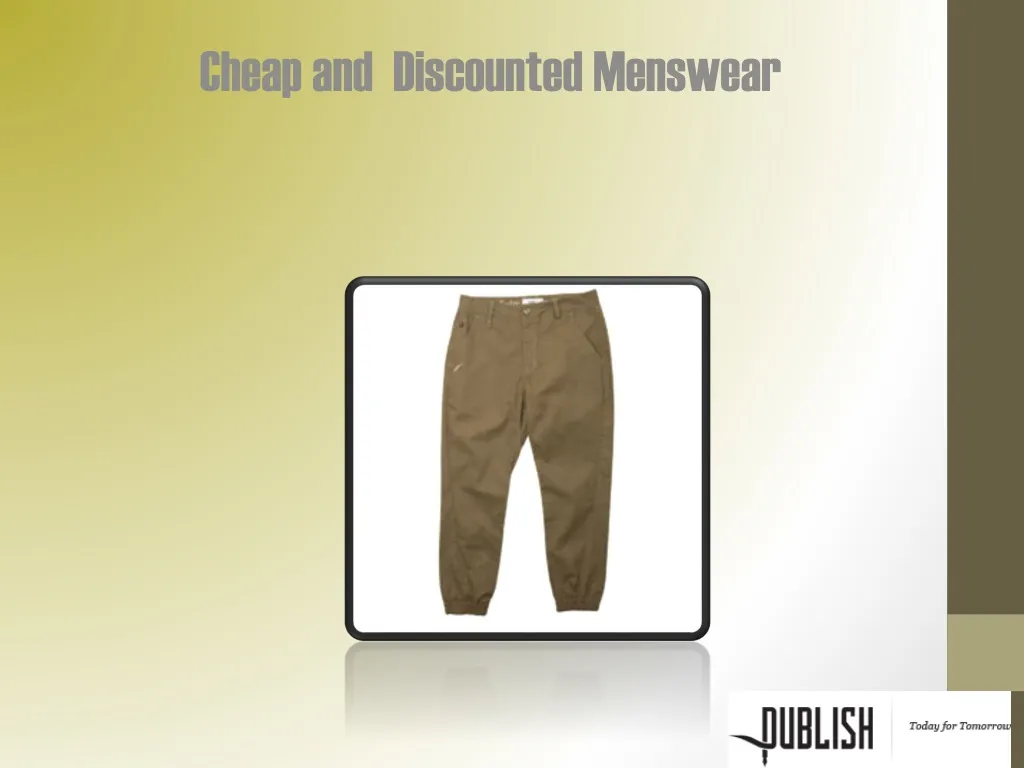 cheap and discounted menswear