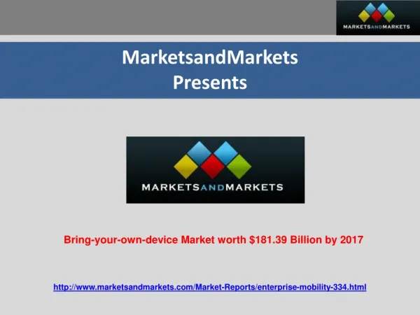 Bring-your-own-device Market Expected to Reach $181.39 Billi