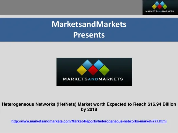 Heterogeneous Networks (HetNets) Market worth Expected to Re