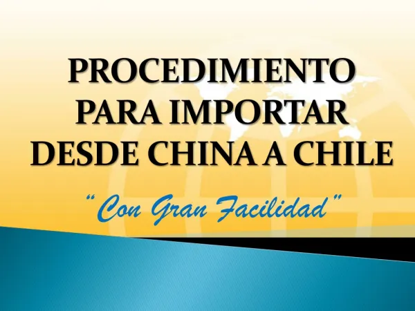 importar desde china a chile