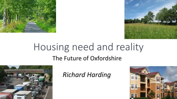 Housing need and reality