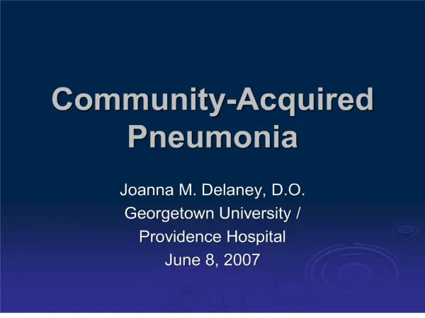 community-acquired pneumonia