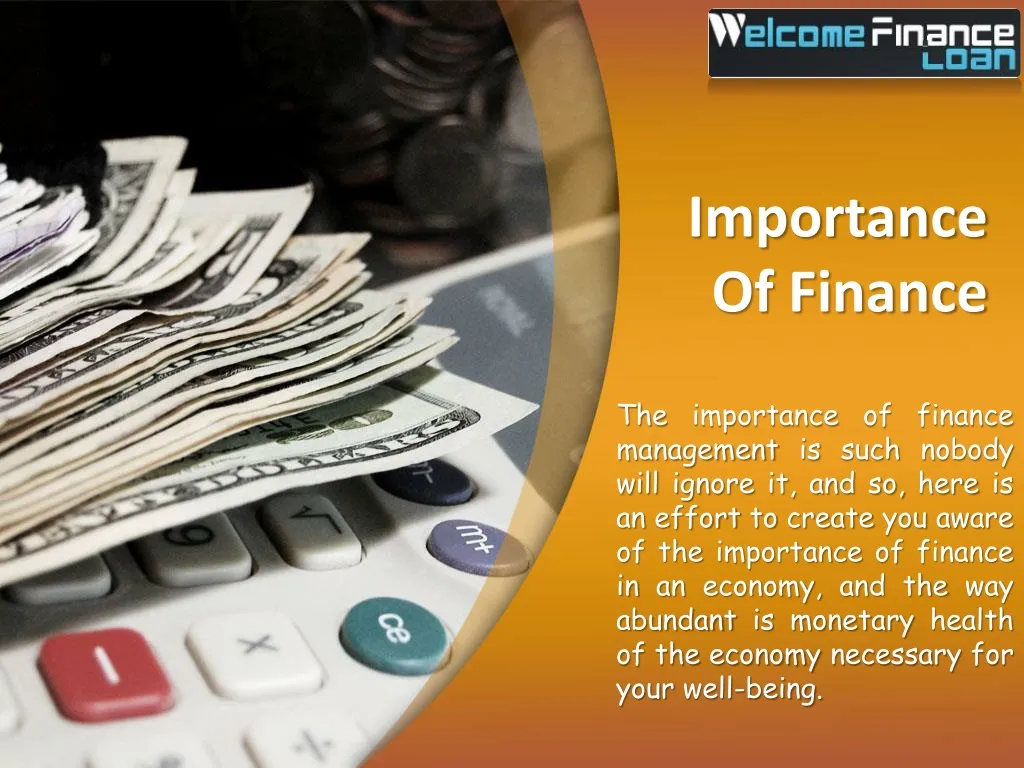 importance of finance