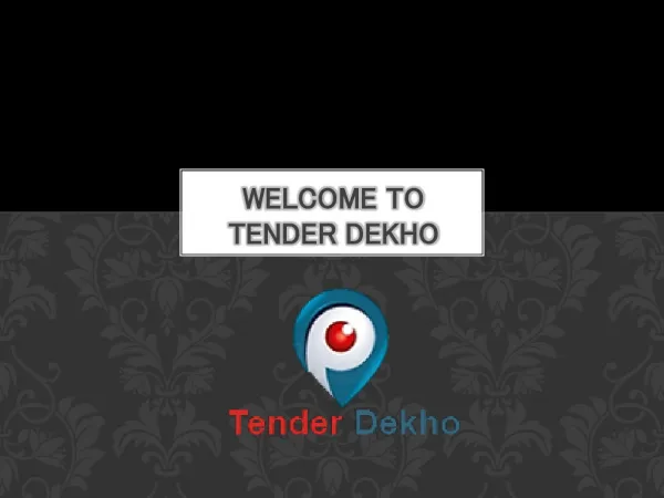 Tender Dekho, Government Tenders, Private Sector Tenders, Co