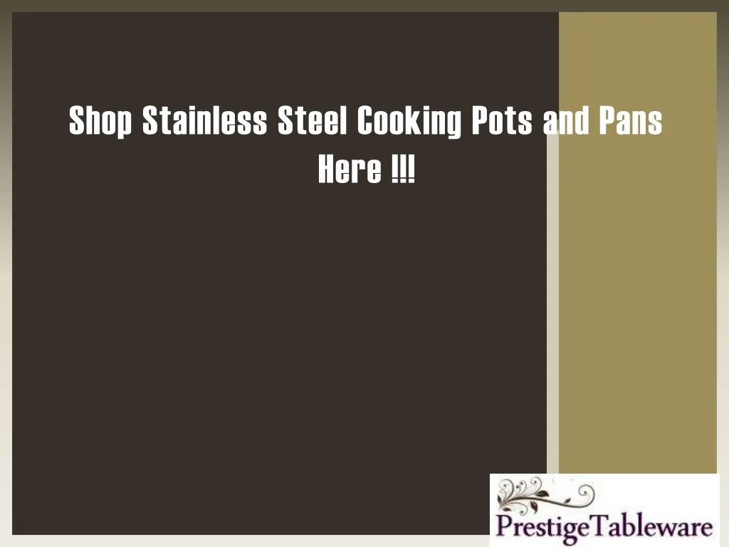 shop stainless steel cooking pots and pans here