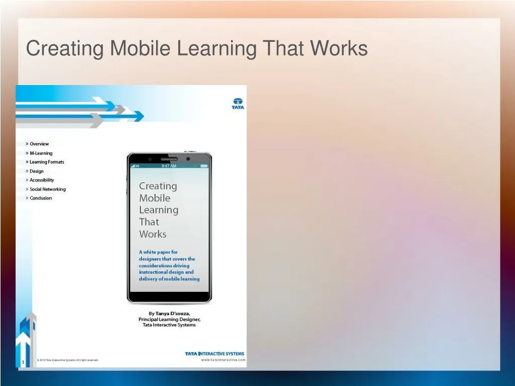 creating mobile learning that works