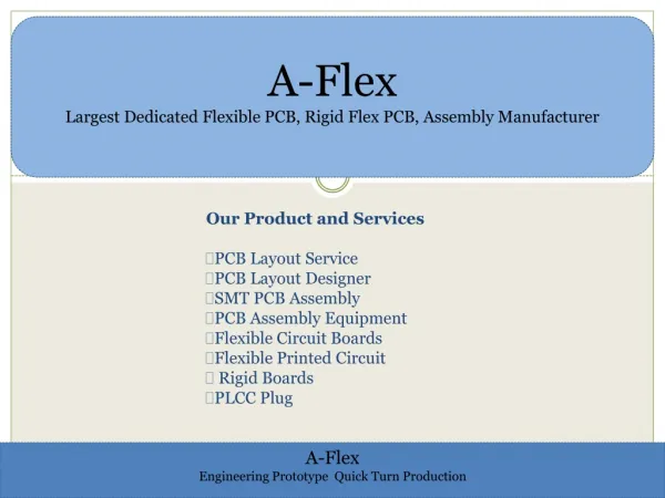 A-Flex - Dedicated Towards Designing and Developing the Best