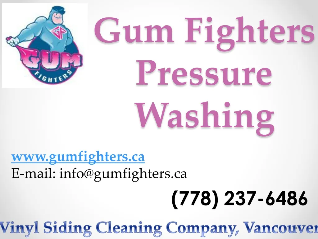 gum fighters pressure washing