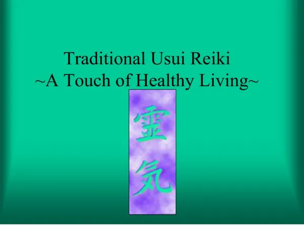 traditional usui reiki a touch of healthy living