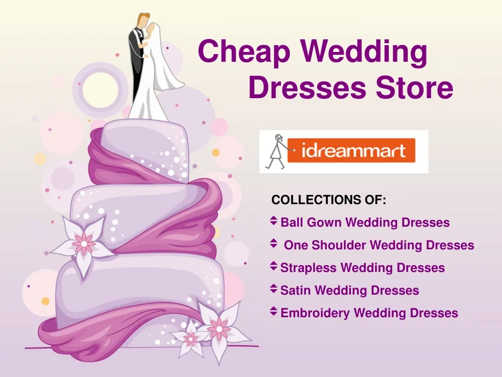 cheap wedding dresses store