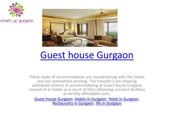 Guest house Gurgaon