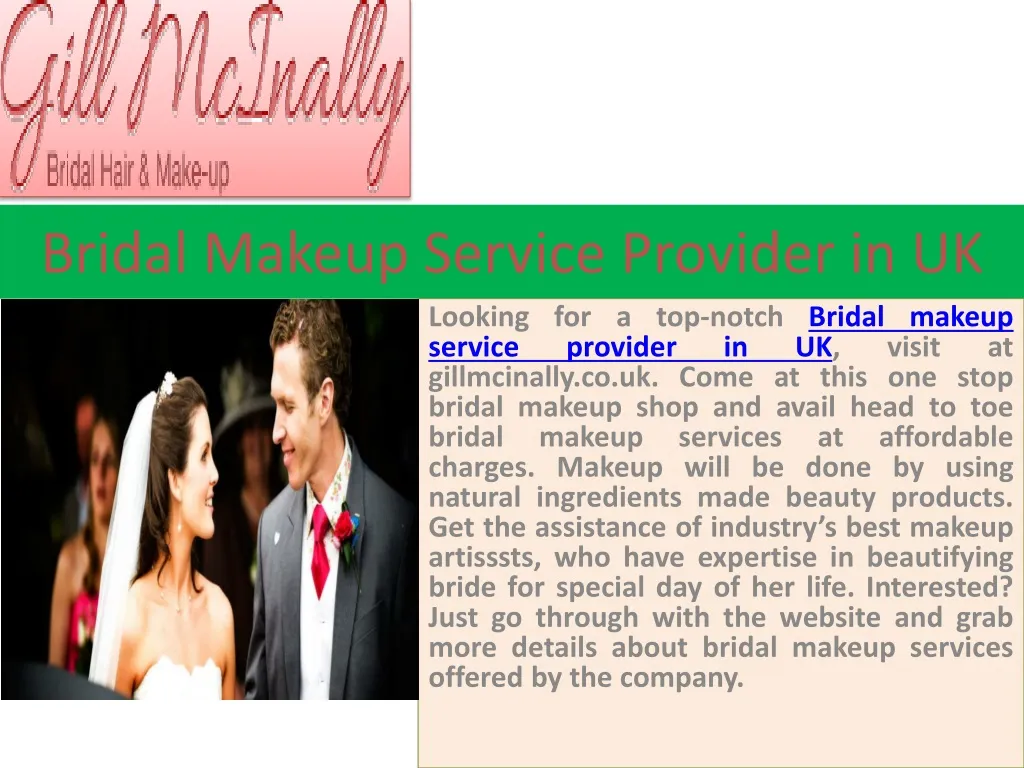 bridal makeup service provider in uk