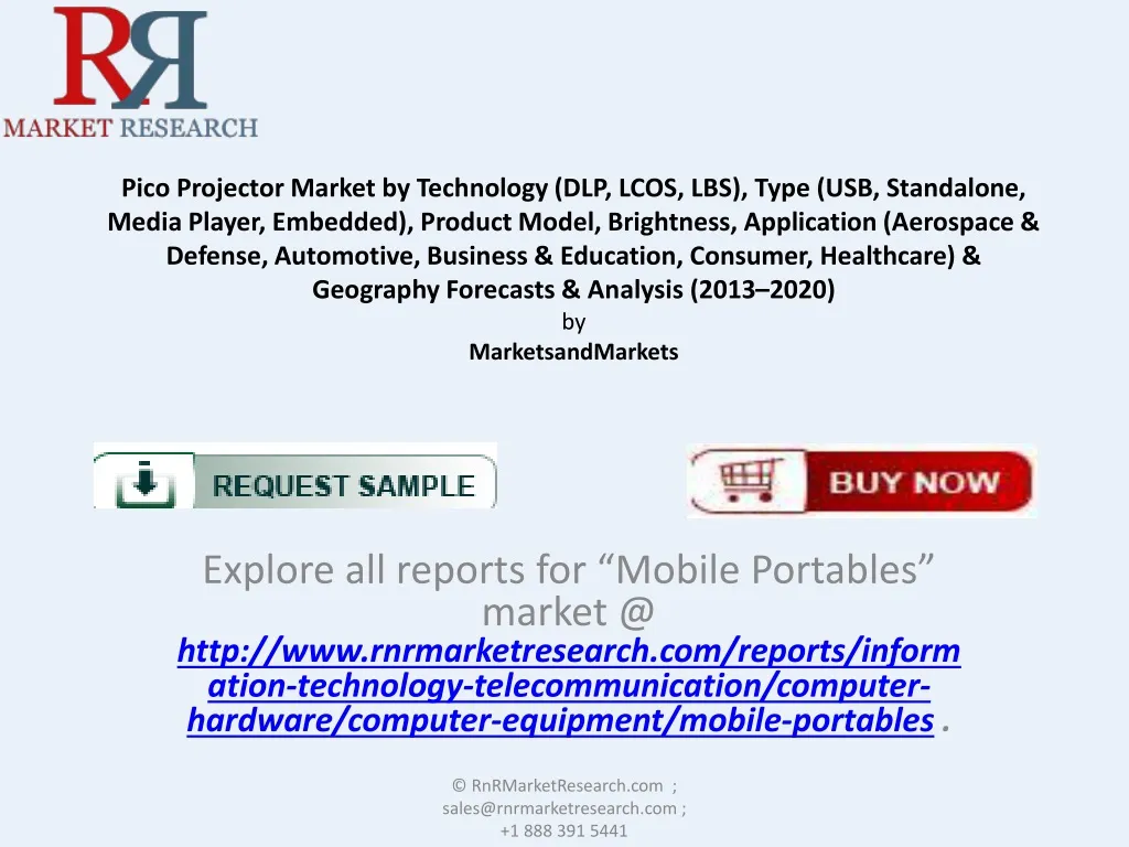 pico projector market by technology dlp lcos
