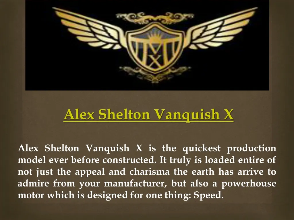 alex shelton vanquish x