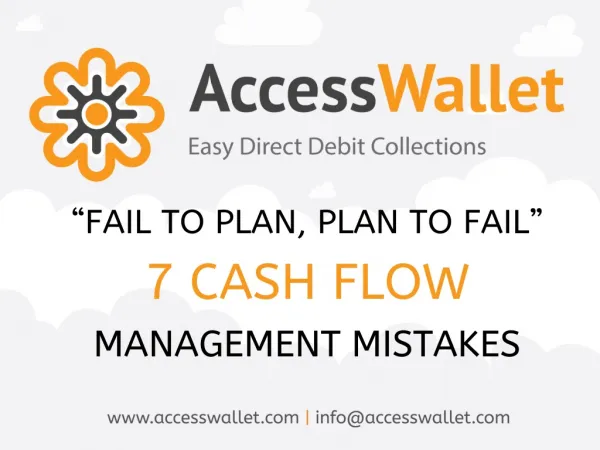 Fail to Plan, Plan to Fail - 7 Cash Flow Management Mistakes