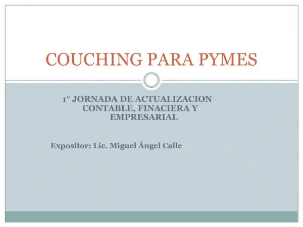 COUCHING PARA PYMES