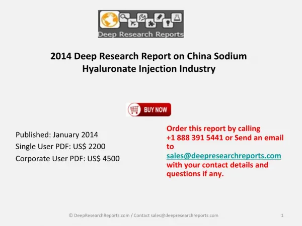 Sodium Hyaluronate Injection Industry in China