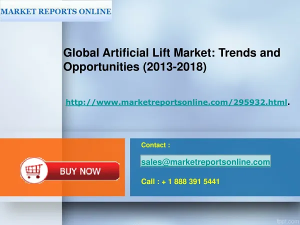 Global Artificial Lift Market opportunities