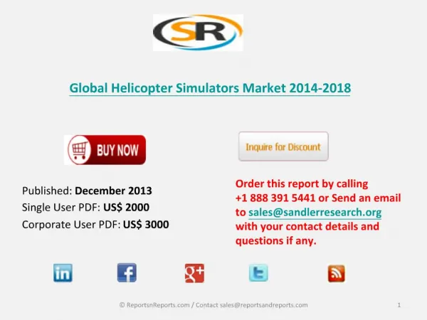 2014-2018: Helicopter Simulators Industry Research Report