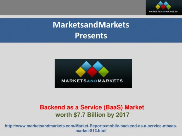 Mobile Backend as a Service (MBaaS) market